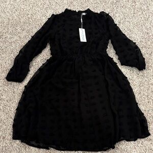 Charming Black Kids Dress.  Size 140/9/10
